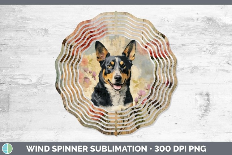 GorgeousVintage Decoupage Wind Spinner design.