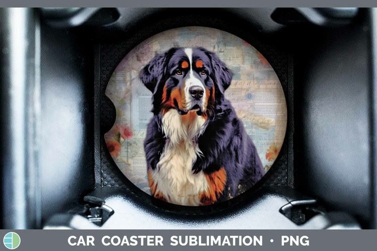 GorgeousVintage Decoupage Car Coaster design.