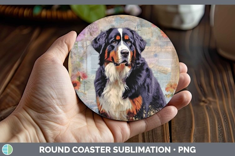 GorgeousVintage Decoupage Round Coaster design.