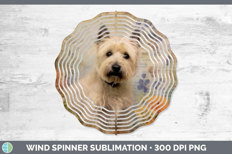 GorgeousVintage Decoupage Wind Spinner design.