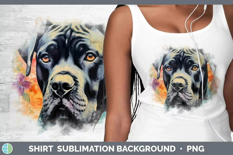 Vintage Decoupage Cane Corso Shirt Sublimation Sublimation B