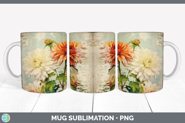 GorgeousVintage Decoupage Mug Wrap design.