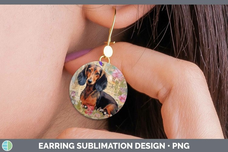 GorgeousVintage Decoupage Round Earrings design.