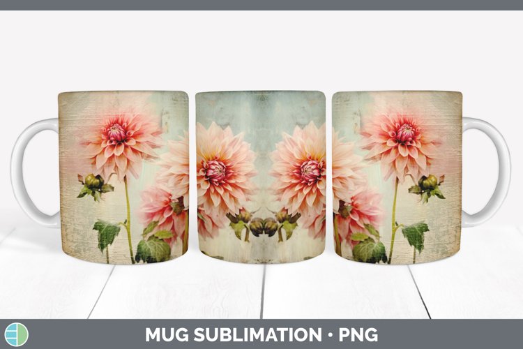 GorgeousVintage Decoupage Mug Wrap design.