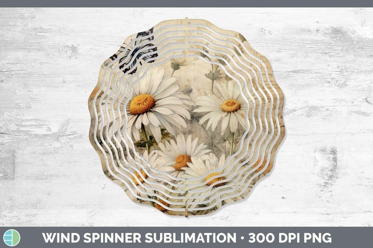 GorgeousVintage Decoupage Wind Spinner design.