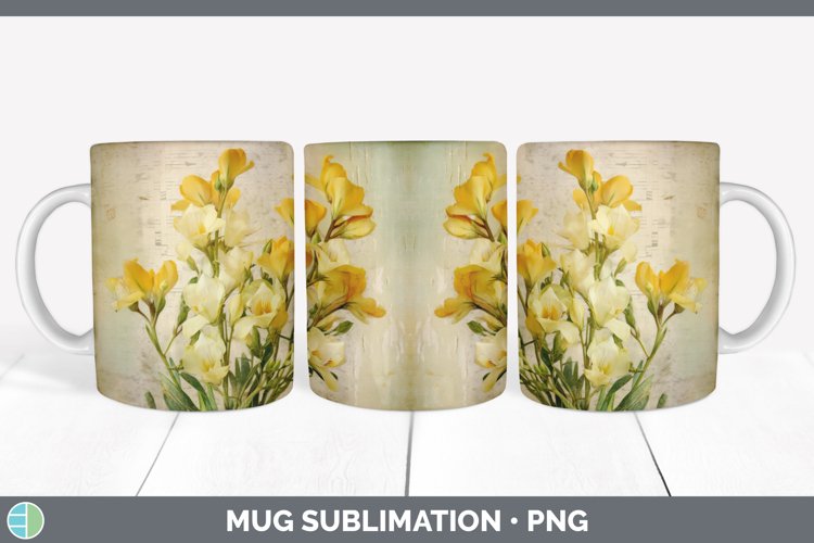 GorgeousVintage Decoupage Mug Wrap design.