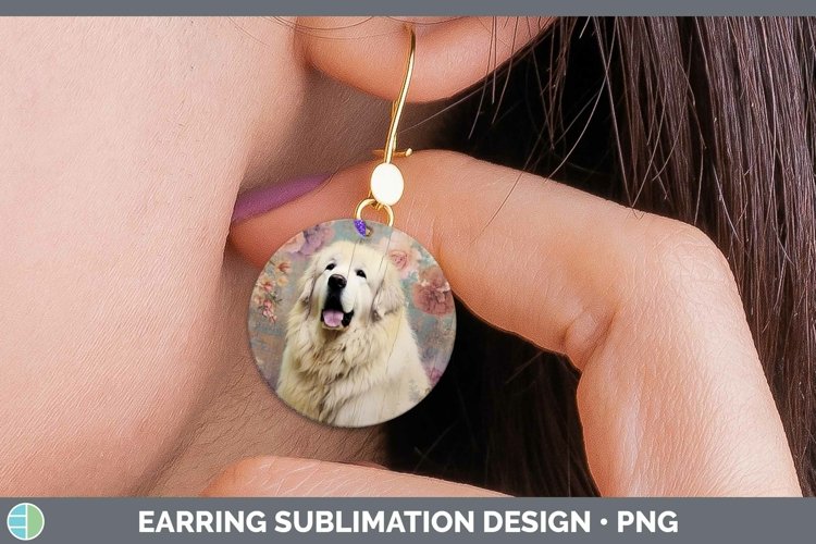 GorgeousVintage Decoupage Round Earrings design.