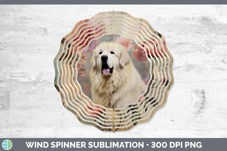 GorgeousVintage Decoupage Wind Spinner design.