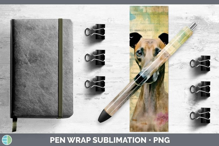 GorgeousVintage Decoupage Pen Wrap design.