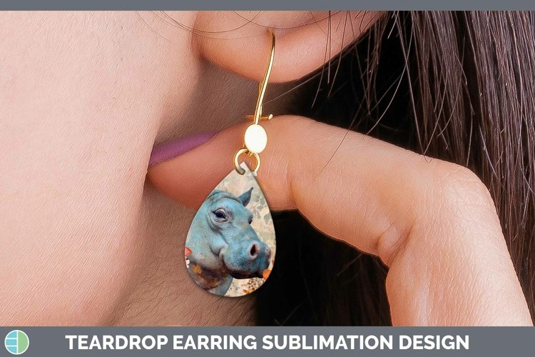 GorgeousVintage Decoupage Teardrop Earrings design.