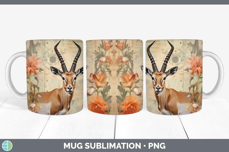 GorgeousVintage Decoupage Mug Wrap design.