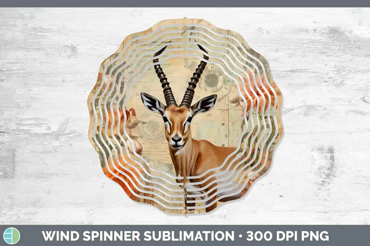 Vintage Decoupage Impala Wind Spinner Sublimation Spinner De