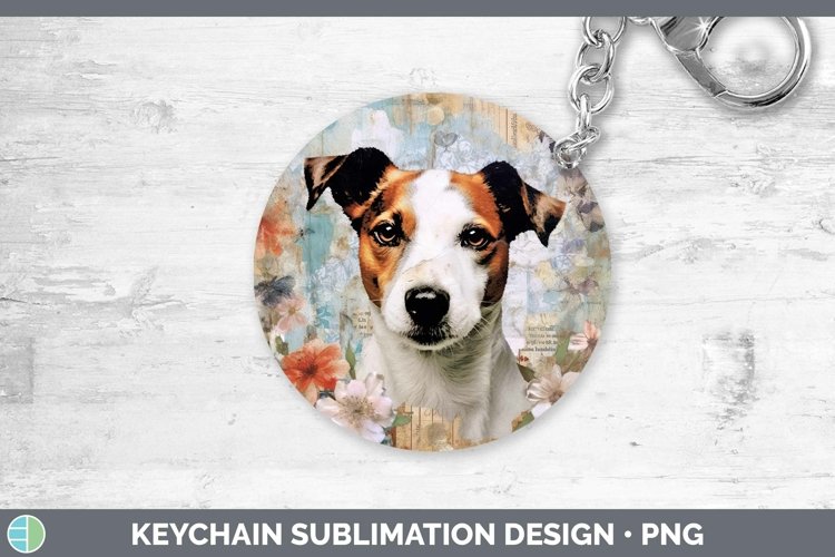 GorgeousVintage Decoupage Keychain design.