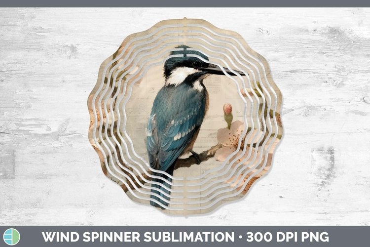 GorgeousVintage Decoupage Wind Spinner design.