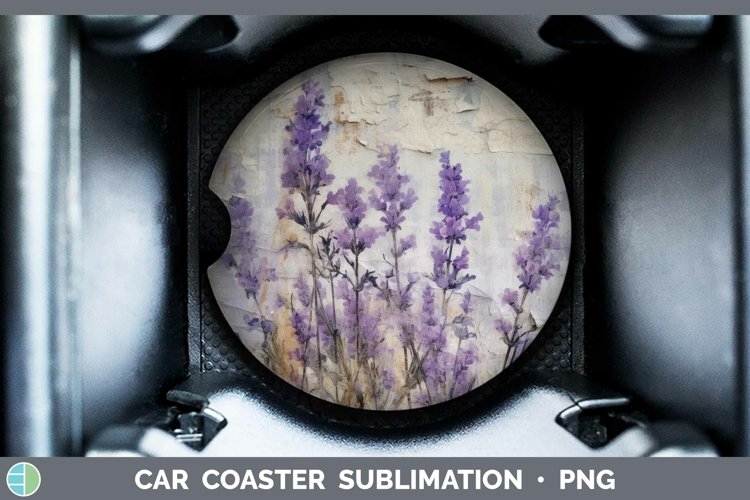GorgeousVintage Decoupage Car Coaster design.