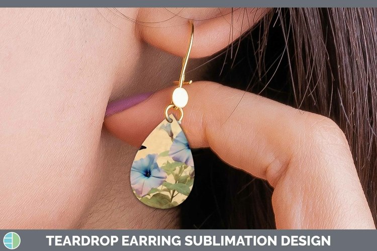 GorgeousVintage Decoupage Teardrop Earrings design.