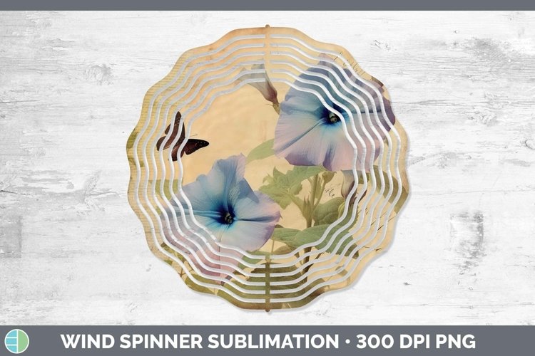 GorgeousVintage Decoupage Wind Spinner design.