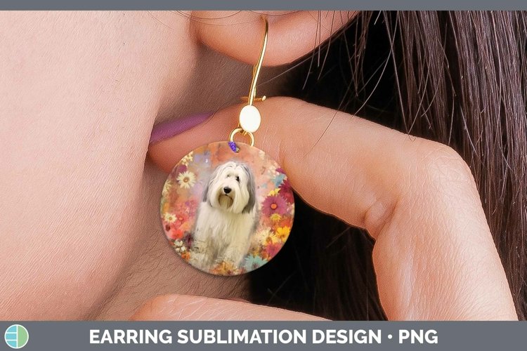 GorgeousVintage Decoupage Round Earrings design.