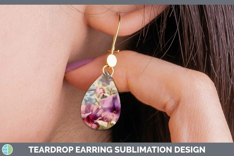 GorgeousVintage Decoupage Teardrop Earrings design.