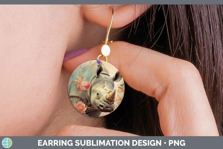 GorgeousVintage Decoupage Round Earrings design.