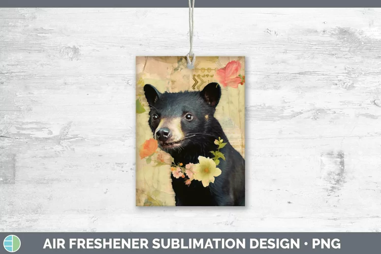 Vintage Decoupage Tasmanian Devil Air Freshener Sublimation