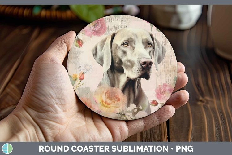 GorgeousVintage Decoupage Round Coaster design.
