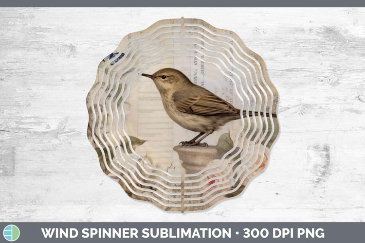 GorgeousVintage Decoupage Wind Spinner design.