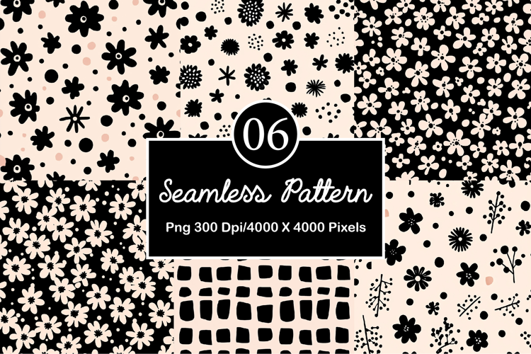 Vintage Digital Papers Floral Patterns