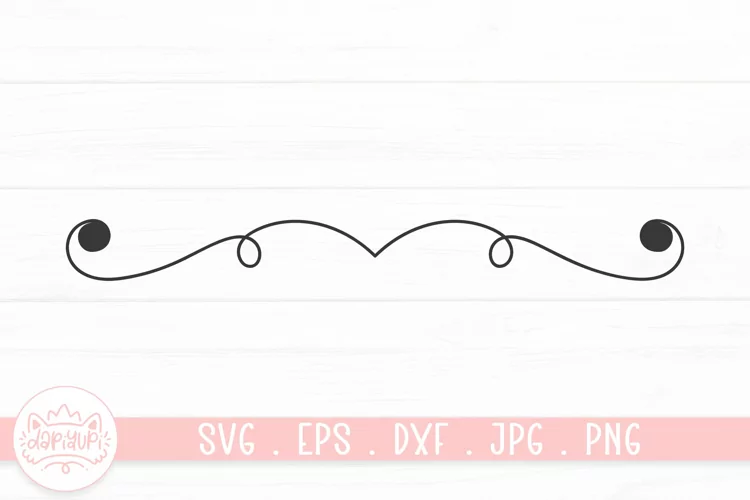Vintage Divider SVG Cut File