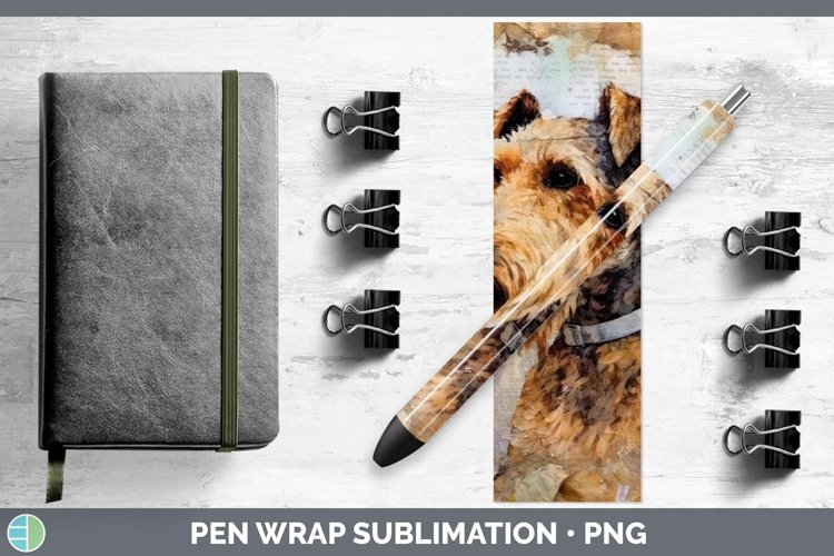 GorgeousVintage Dogs Pen Wrap design.