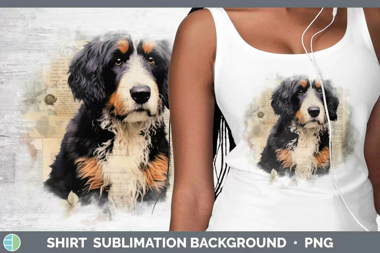Vintage Dogs Bernedoodle Dog Shirt Sublimation Sublimation B
