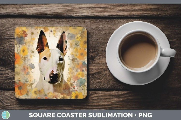 GorgeousVintage Dogs Square Coaster design.