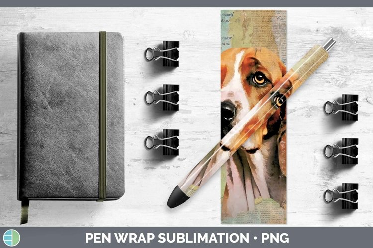 GorgeousVintage Dogs Pen Wrap design.
