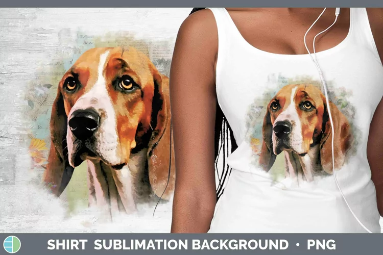 Vintage Dogs English Coonhound Dog Shirt Sublimation Sublima