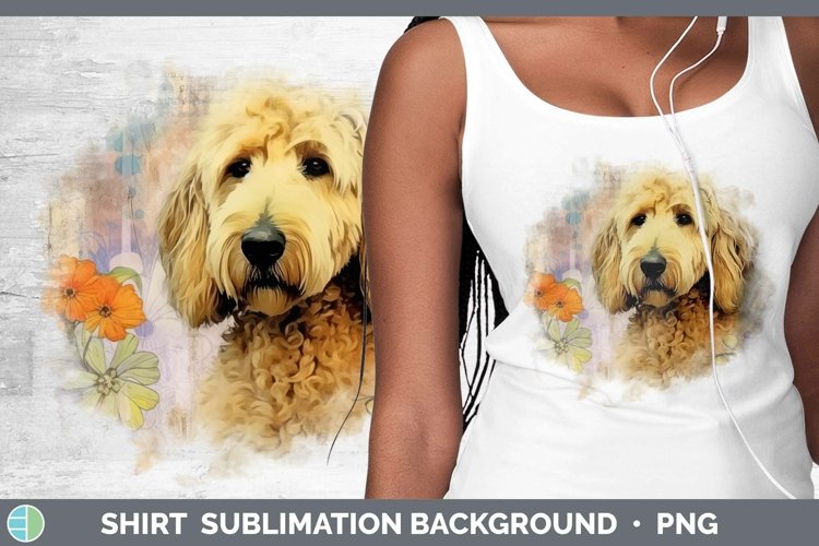 Vintage Dogs Goldendoodle Dog Shirt Sublimation Sublimation