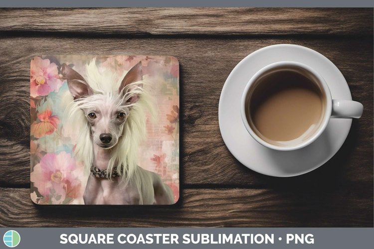 GorgeousVintage Dogs Square Coaster design.