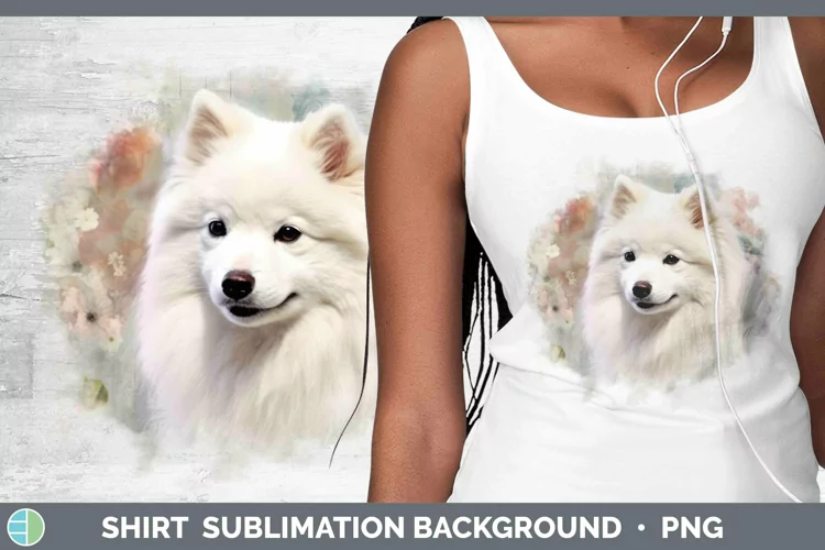 Vintage Dogs Japanese Spitz Dog Shirt Sublimation Sublimatio