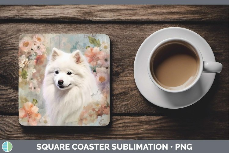 GorgeousVintage Dogs Square Coaster design.