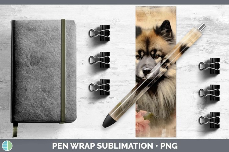 GorgeousVintage Dogs Pen Wrap design.