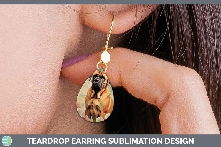 GorgeousVintage Dogs Teardrop Earrings design.