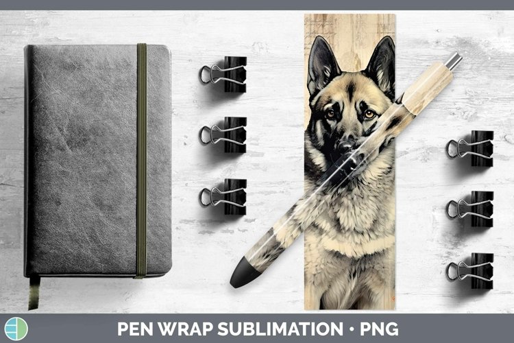 GorgeousVintage Dogs Pen Wrap design.