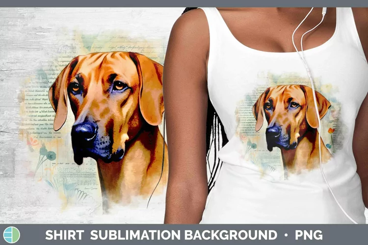 Vintage Dogs Rhodesian Ridgeback Shirt Sublimation Sublimati