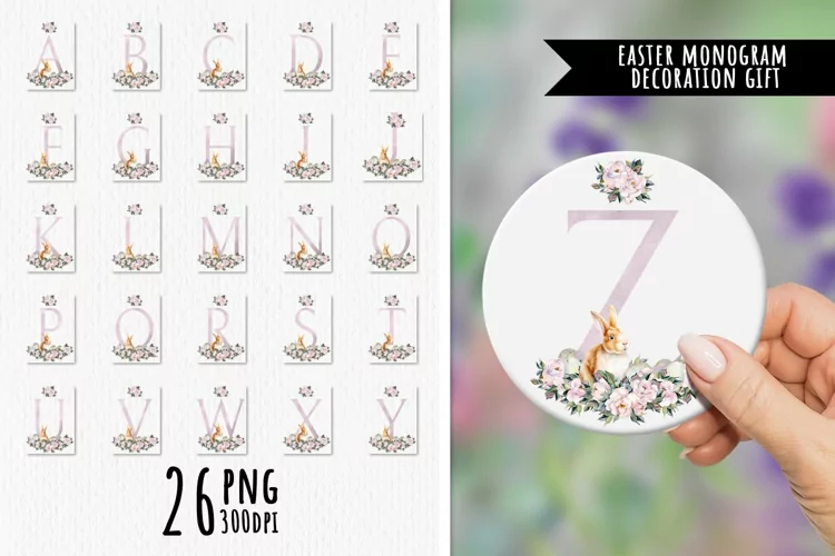 Vintage Easter Monograms