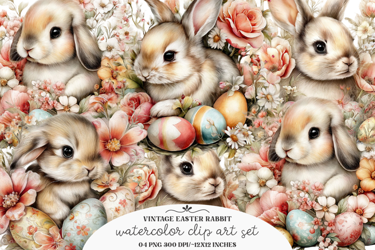 Vintage easter rabbit clipart - Easter rabbit png