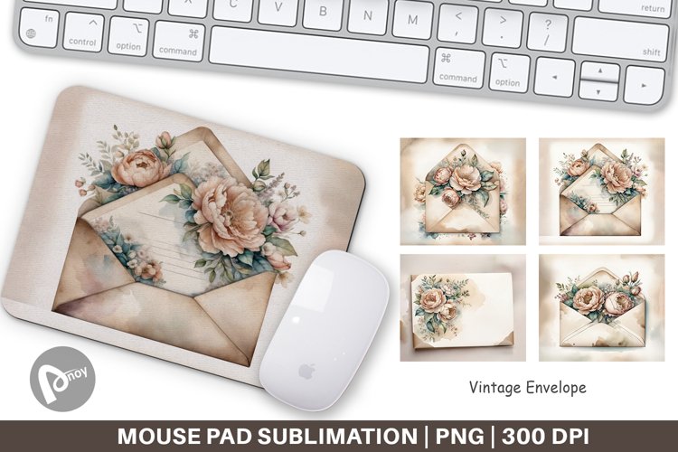 Mouse Pad Vintage Envelope