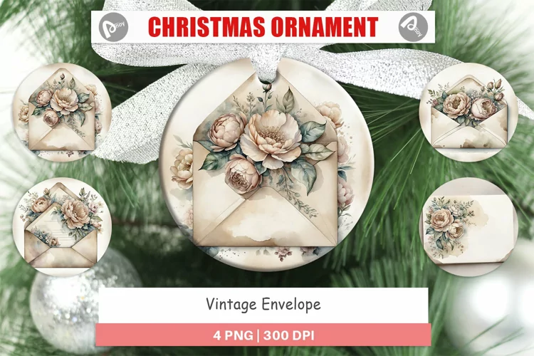 Ornament Vintage Envelope