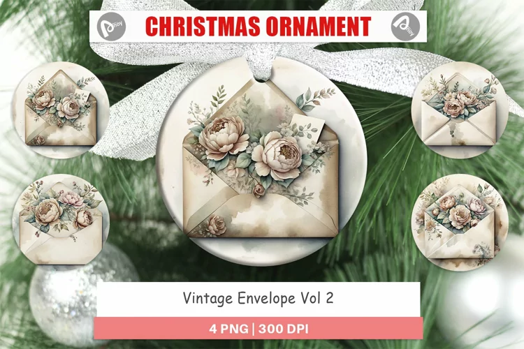 Ornament Vintage Envelope