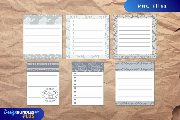 Vintage Ethnic Elephant Seamless Pattern Journaling Page