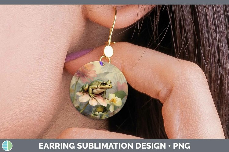 GorgeousVintage Farm Round Earrings design.