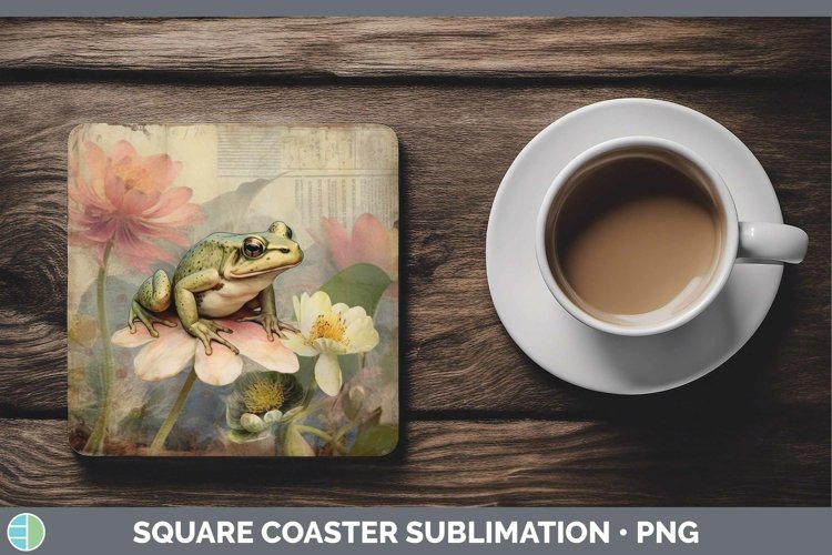 GorgeousVintage Farm Square Coaster design.